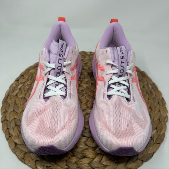 ASICS Novablast 5 Running Shoes White Coral Reef Size 10 Women's - Picture 6 of 9